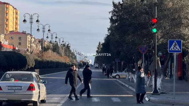 Sumqayıtda quraşdırılan yeni işıqforlar NASAZDIR