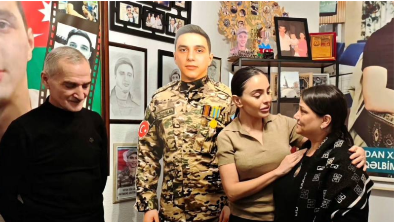 Leyla Əliyeva sumqayıtlı şəhidin ailəsini ziyarət edib