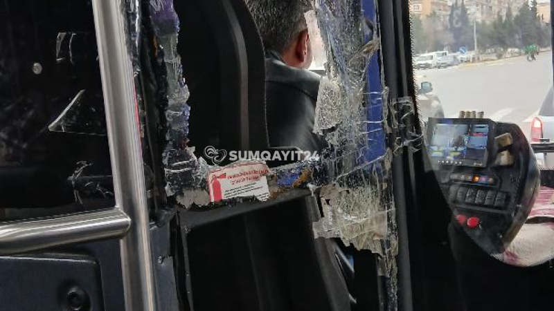Sumqayıt avtobusunda sərnişinlər üçün RİSK