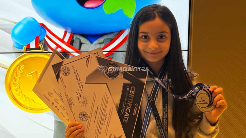 Beynəlxalq olimpiadalarda xüsusi fərqlənən sumqayıtlı Ayan