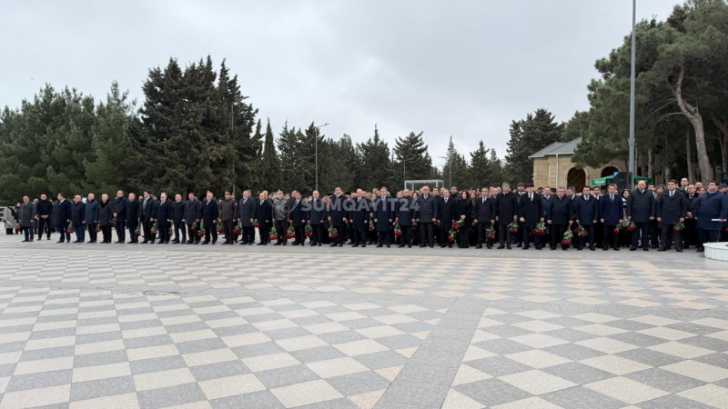 Sumqayıtda Xocalı soyqırımı qurbanlarının xatirəsi anılıb