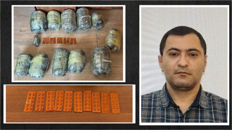 Sarayda kişi 15 kiloqram narkotiklə tutuldu