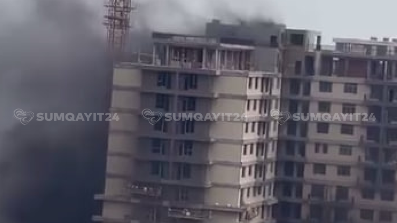 Sumqayıtda YANĞIN  - Açıqlama