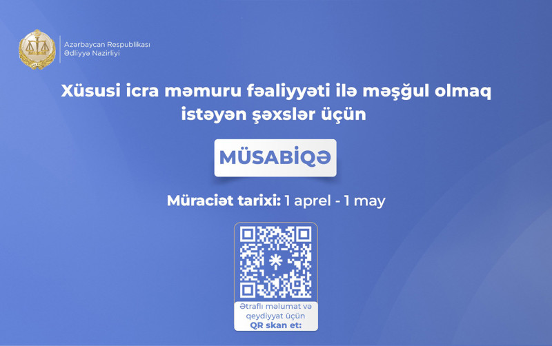 Xüsusi icra məmuru olmaq istəyən SUMQAYITLILARIN nəzərinə