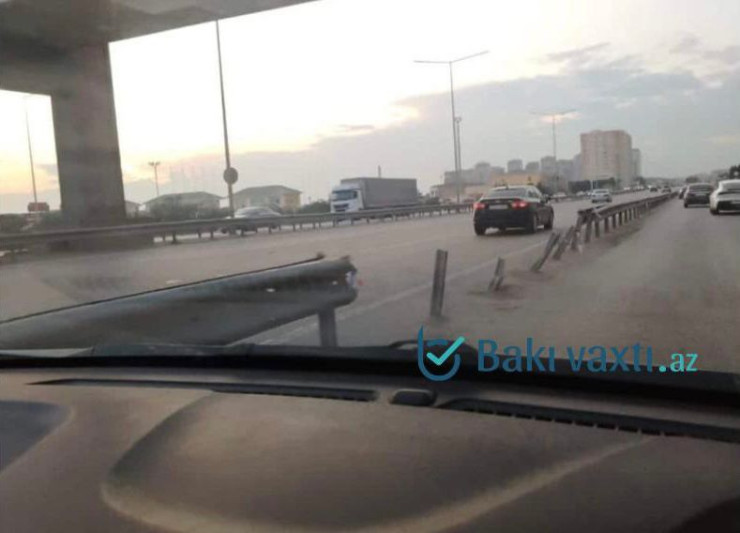 Bakı-Sumqayıt yolunda TƏHLÜKƏ