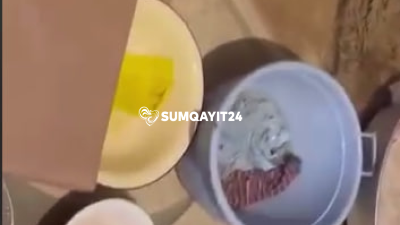 Sumqayıtda yağış suları evlərə dolur - Şikayət