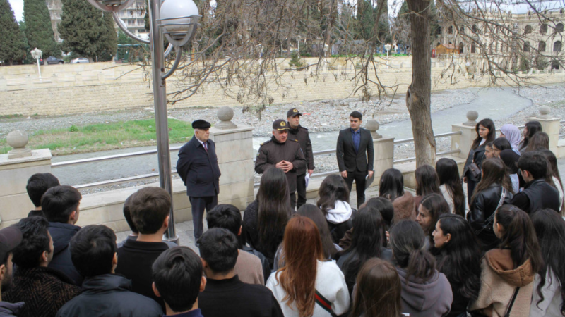 Sumqayıtda sel təhlükəsinə qarşı maarifləndirmə