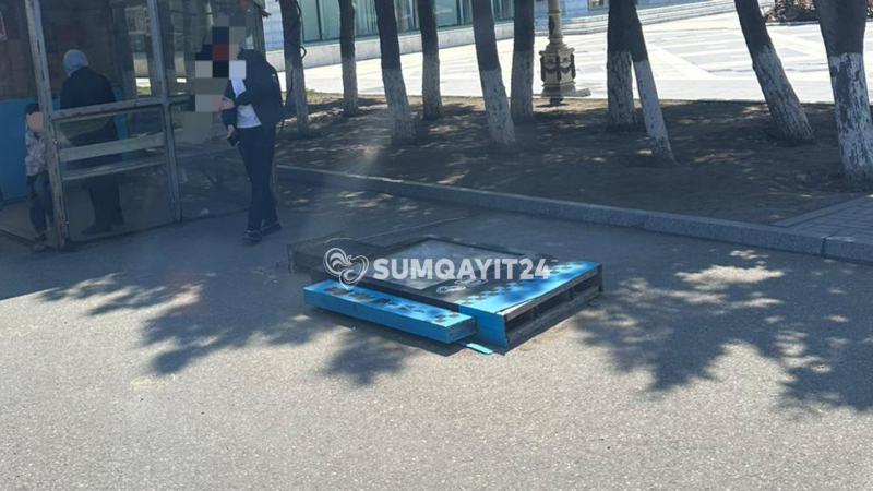 Sumqayıtda məlumat lövhəsi günlərdir məlumatlandıra bilmir