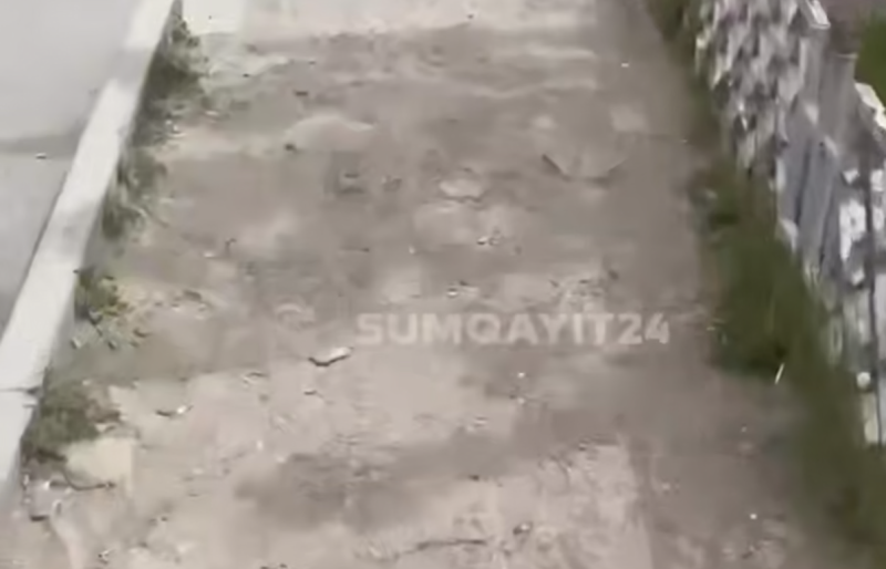 Piyada səkisi yoxsa piyada sınağı? - Sumqayıtdan ŞİKAYƏT