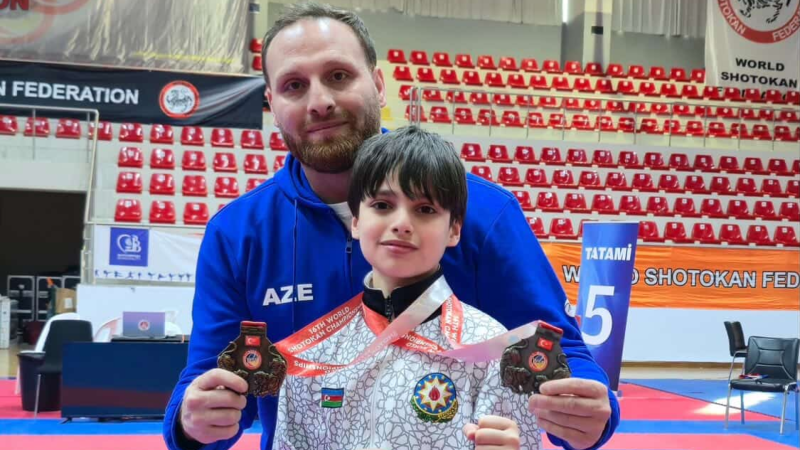 Sumqayıtlı ata-oğul dünya çempionu oldular