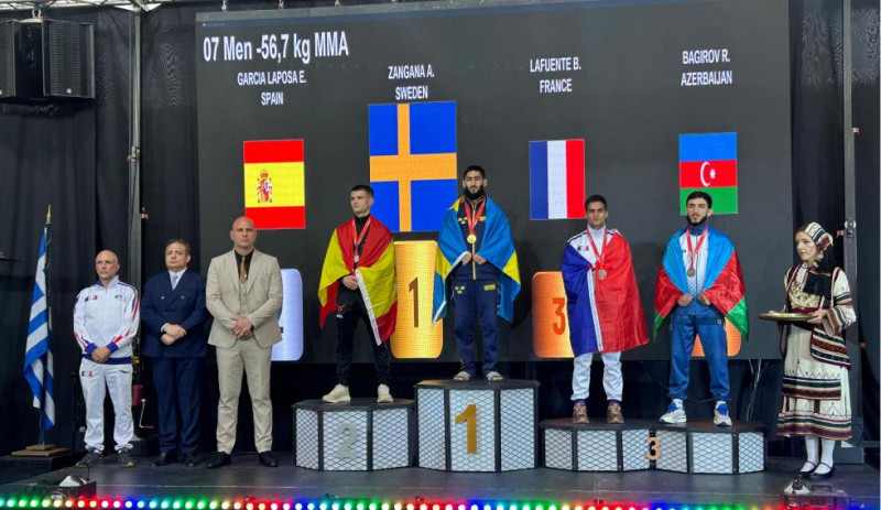 Sumqayıtlı döyüşçü Avropa medalçısı oldu