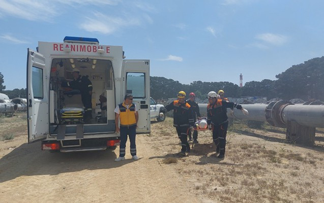 Sumqayıtda zavodda FHN-in məşqi keçirilib