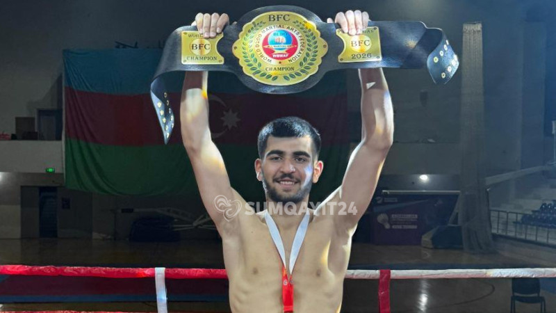 19 yaşlı sumqayıtlı Dünya çempionu olub