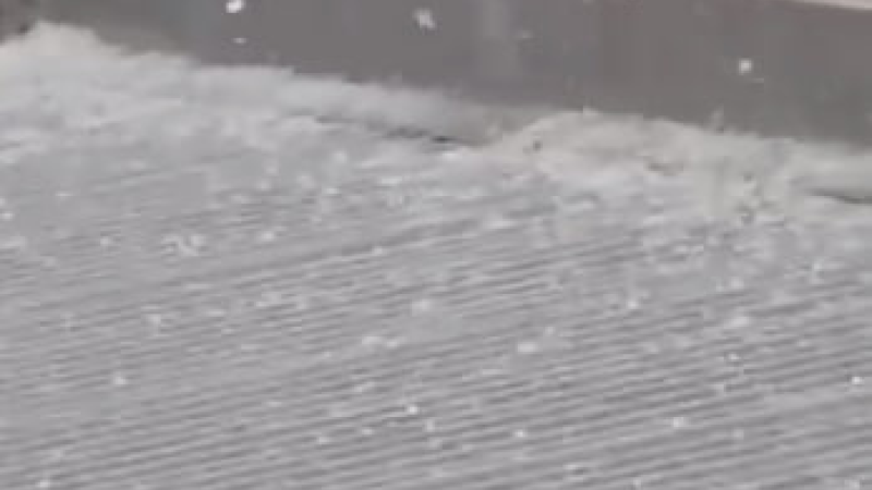 Sumqayıtda dolu yağır