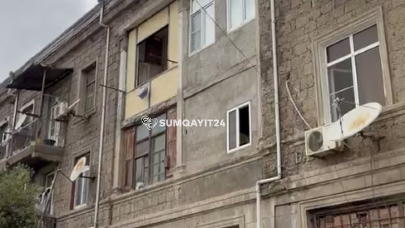 Sumqayıtda binanın zirzəmisində REAL TƏHLÜKƏ