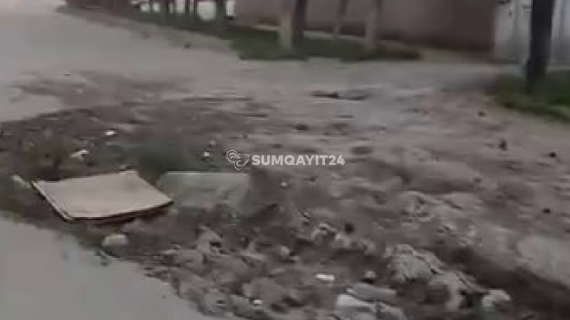 Sumqayıtın asfalt gözləyən küçəsi…