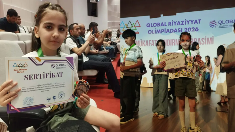 Sumqayıtlı Aylin olimpiadada medal qazandı