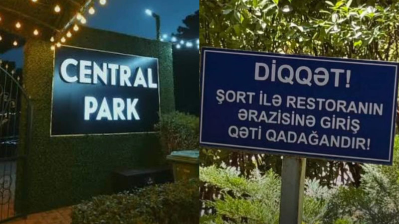 Sumqayıtda şortik qadağası qoyan restoran sahibi danışmaq istəmədi