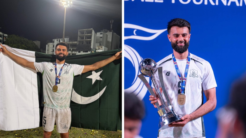 Sumqayıtın futbolçusu milli komandası ilə çempion oldu