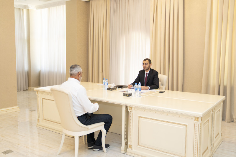 DSMF sədri Sumqayıt şəhərində vətəndaşları qəbul edib