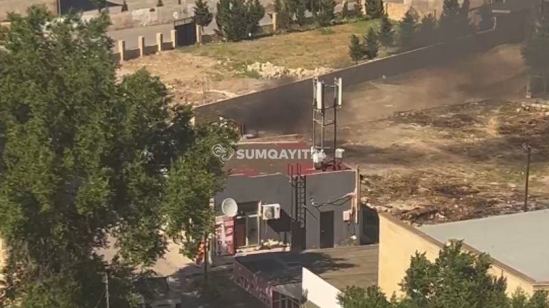 Sumqayıtda məktəb yaxınlığında müəmmalı yanğınlar