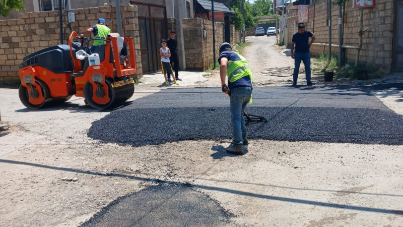 Sumqayıtda 33 nömrənin yolu asfaltlanır