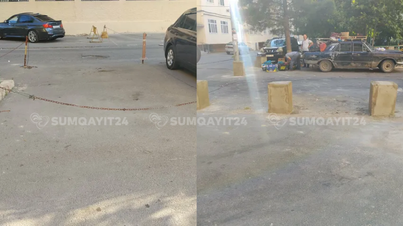 Sumqayıtda binanın həyəti şəxsi əraziyə çevrilir? - İDDİA