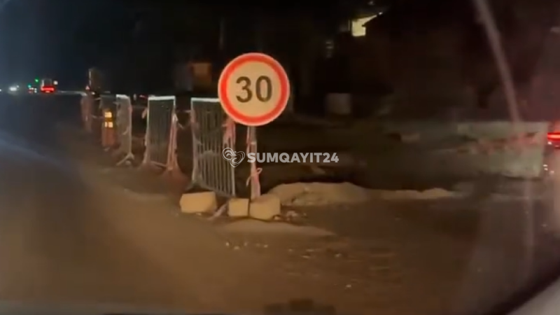 Sumqayıtın küçələri gecələr qaranlığa qərq olur