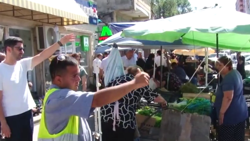 Sumqayıtda küçə ticarətinə qarşı reydlər davam edir