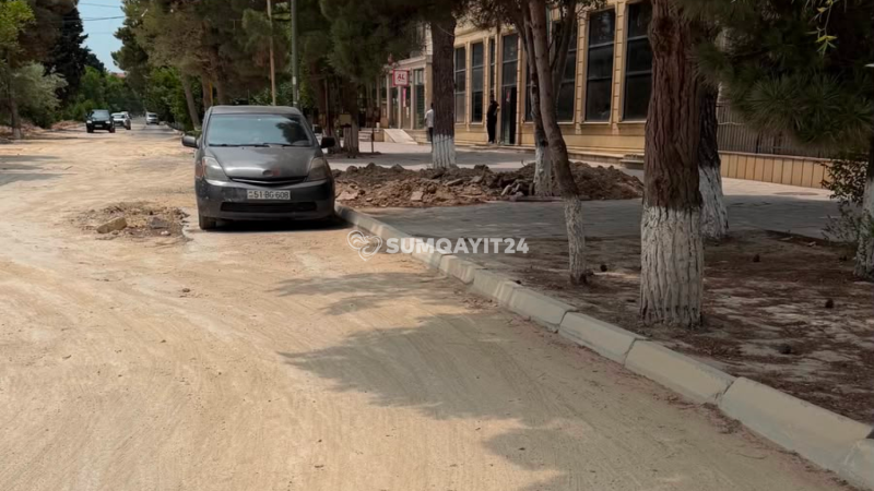 Sumqayıtda adətə çevrilən hadisə - qazdılar, bərpa etməyi unutdular