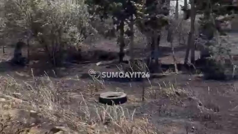 Sumqayıt yolunda YANĞIN