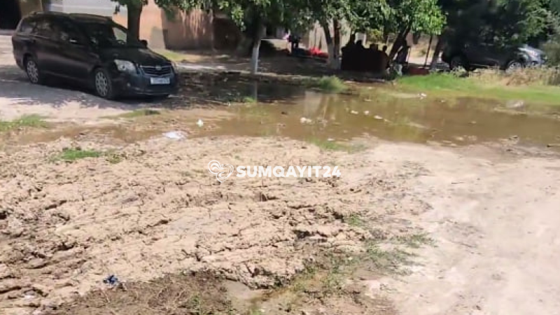Sumqayıtda su xəttindəki nasazlıq illərdir davam edir