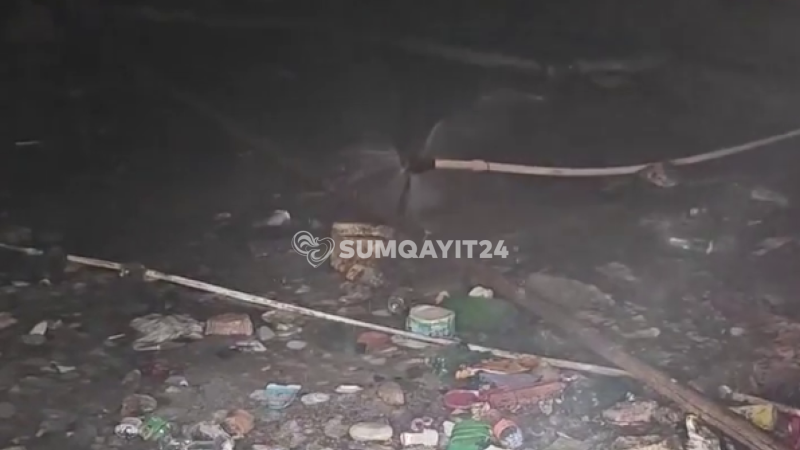 Sumqayıtda şirin su bir həftədir ki, zirzəmiyə axır