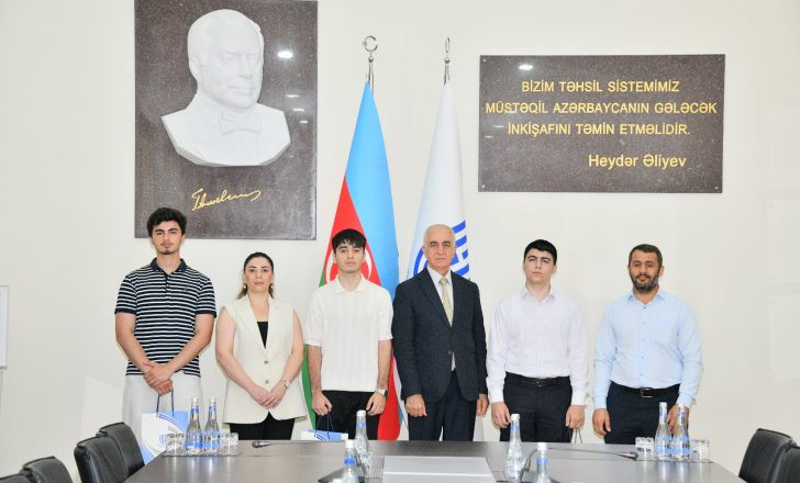 SDU-nun rektoru sumqayıtlı və saraylı imtahan birinciləri ilə görüşüb