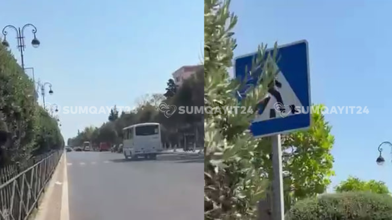 Sumqayıtda yolda gizlənən təhlükə