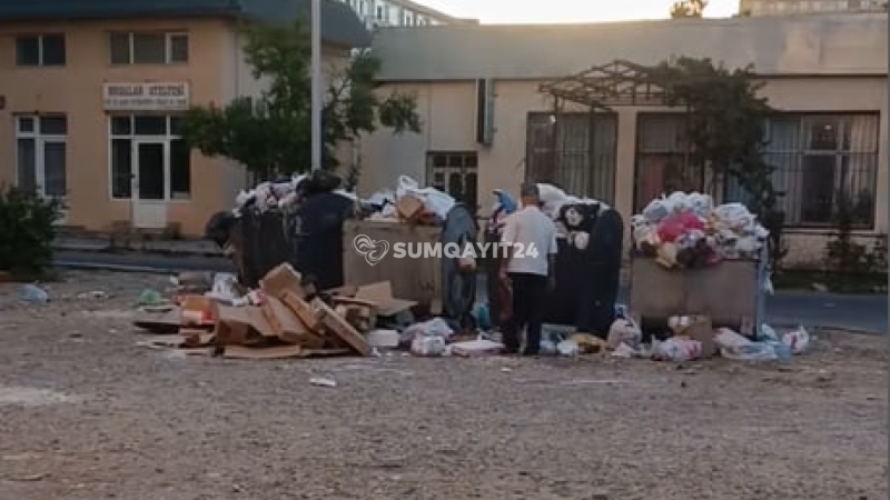 Sumqayıtda zibil qutularının yeri niyə dəyişdirilib? - Şikayət