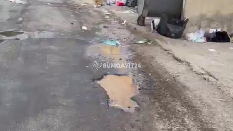 Sumqayıtın keçilməz hala düşən mikrorayonu…