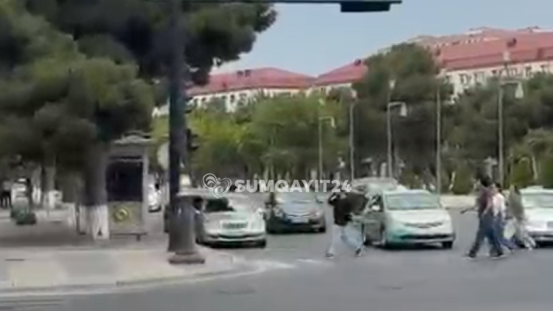 Sumqayıtın mərkəzində təhlükəli vəziyyət