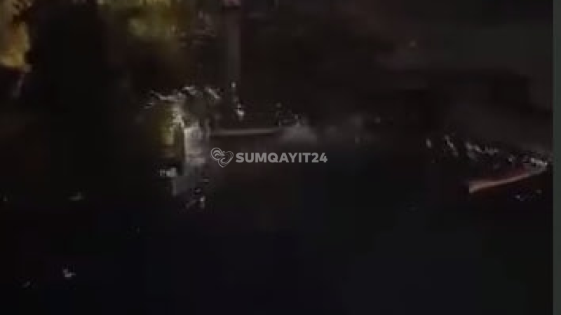 Sumqayıtın mərkəzini çirkab sular basdı