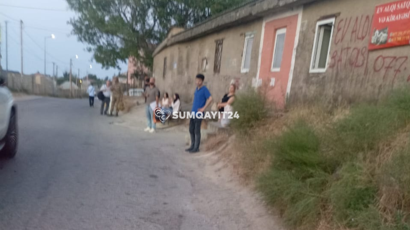 Sumqayıtda avtobus dayanacağı problemi - Sakinlər narazıdır