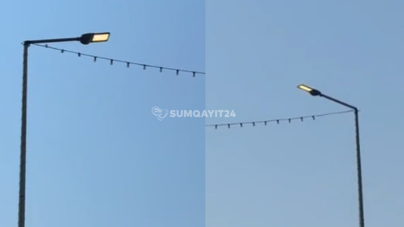 Saray körpüsündə işıqlar iş vaxtını səhv salıb