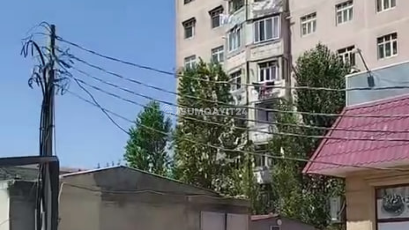 Sumqayıtda uşaqların oynadığı ərazidə TƏHLÜKƏ
