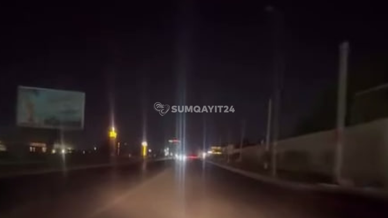 Göz-gözü görmür - Sumqayıt-Novxanı yolundan ŞİKAYƏT