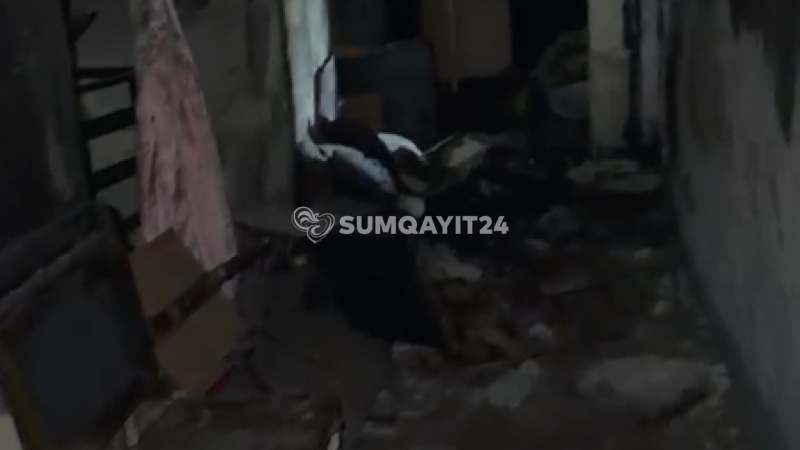 Sumqayıtda yanğından zərər çəkən ailələrin FƏRYADI