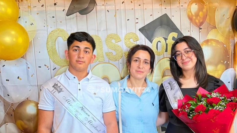 Ana Sumqayıt, övladları isə Bakı universitetlərinə qəbul olunublar
