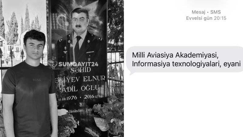 Şəhid mayorun oğlu da tələbə adını qazandı
