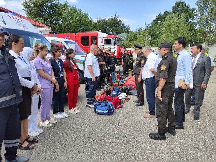 FHN-in Sumqayıt idarəsi məşq keçirib