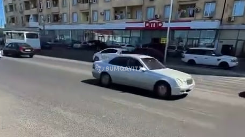 Sarayda piyada keçidində TƏHLÜKƏLİ VƏZİYYƏT