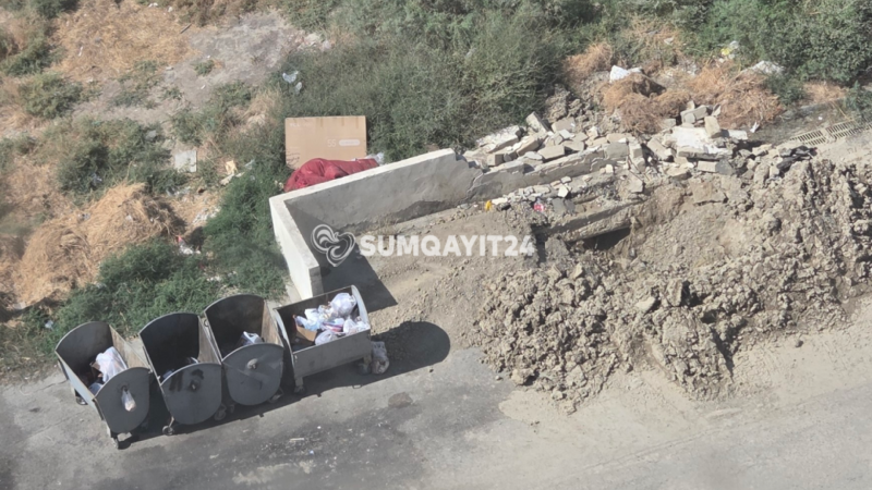 Stansiya Sumqayıtda yarımçıq təmir mənzərəsi - ŞİKAYƏT
