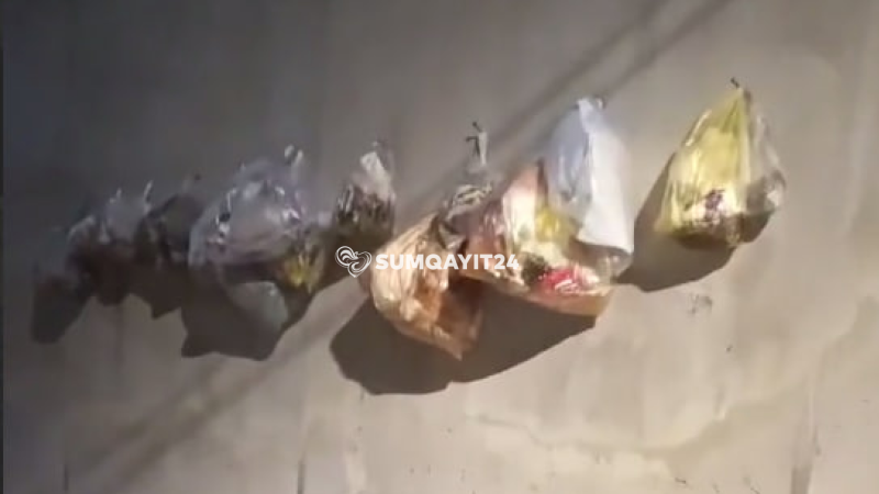 Sumqayıtda yeni üsul - Divarlar zibil qutusu vəzifəsində